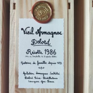 DELORD BAS ARMAGNAC 1986 75 CL 40°