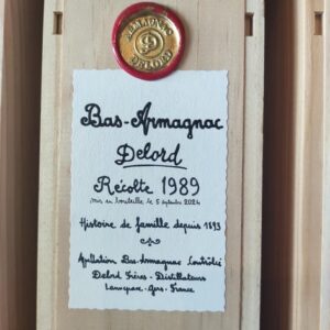 DELORD BAS ARMAGNAC 1989 75 CL 40°