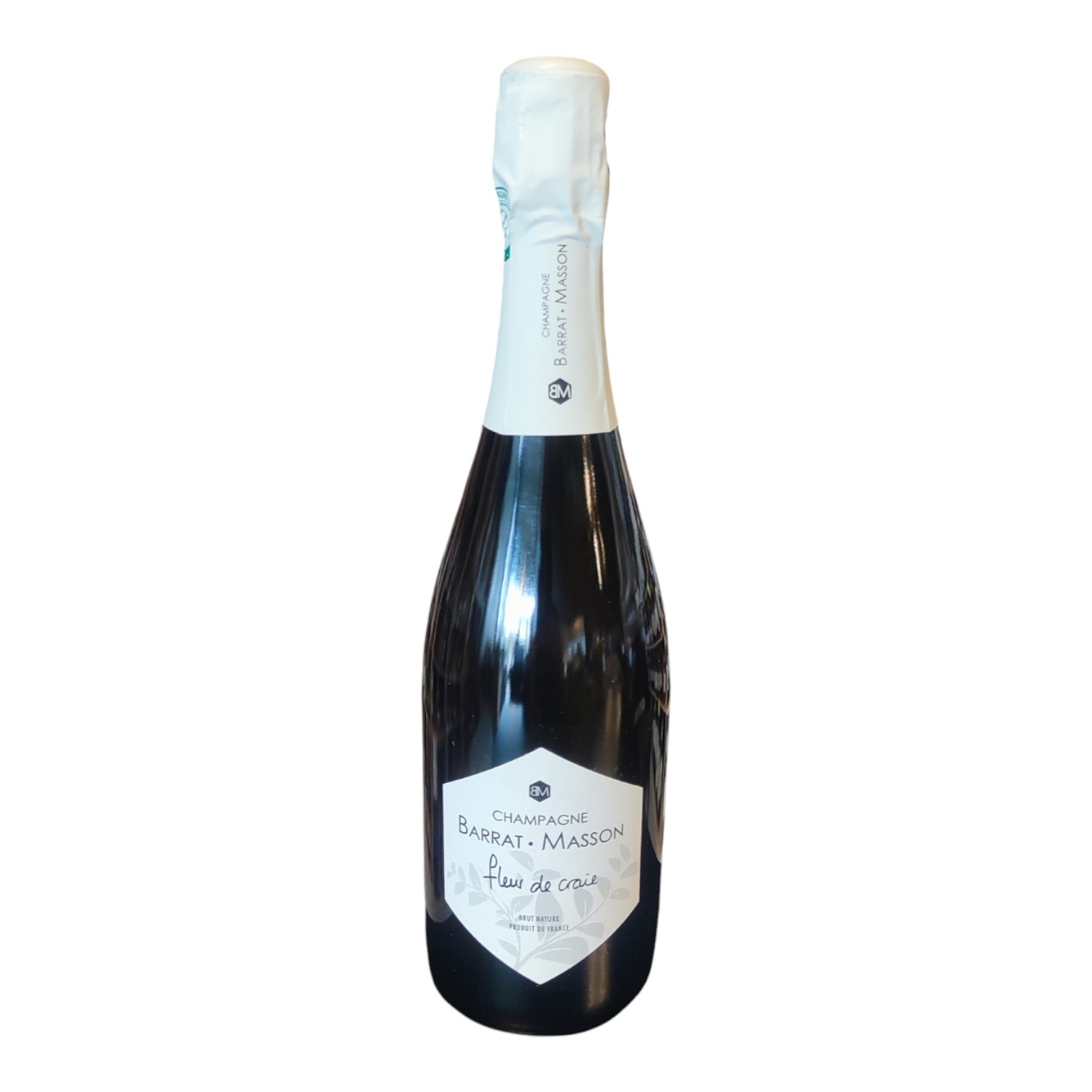 CHA0002817.jpg CHAMPAGNE BARRAT MASSON FLEUR DE CRAIE BRUT NATURE 75 CL 12,5° – Image 1