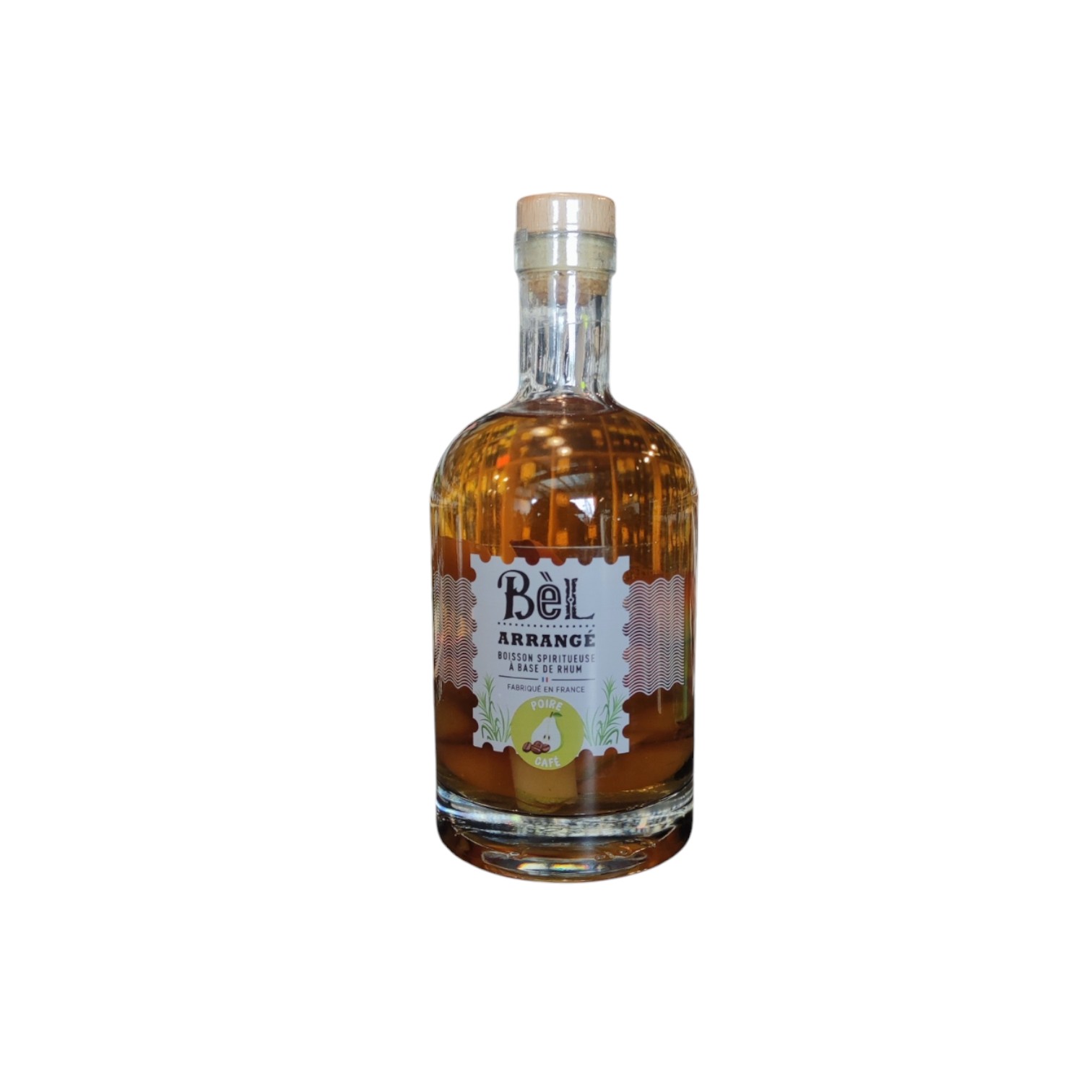 RHU0003064.jpg RHUM BEL ARRANGES POIRE CAFE 70 CL 32° – Image 1