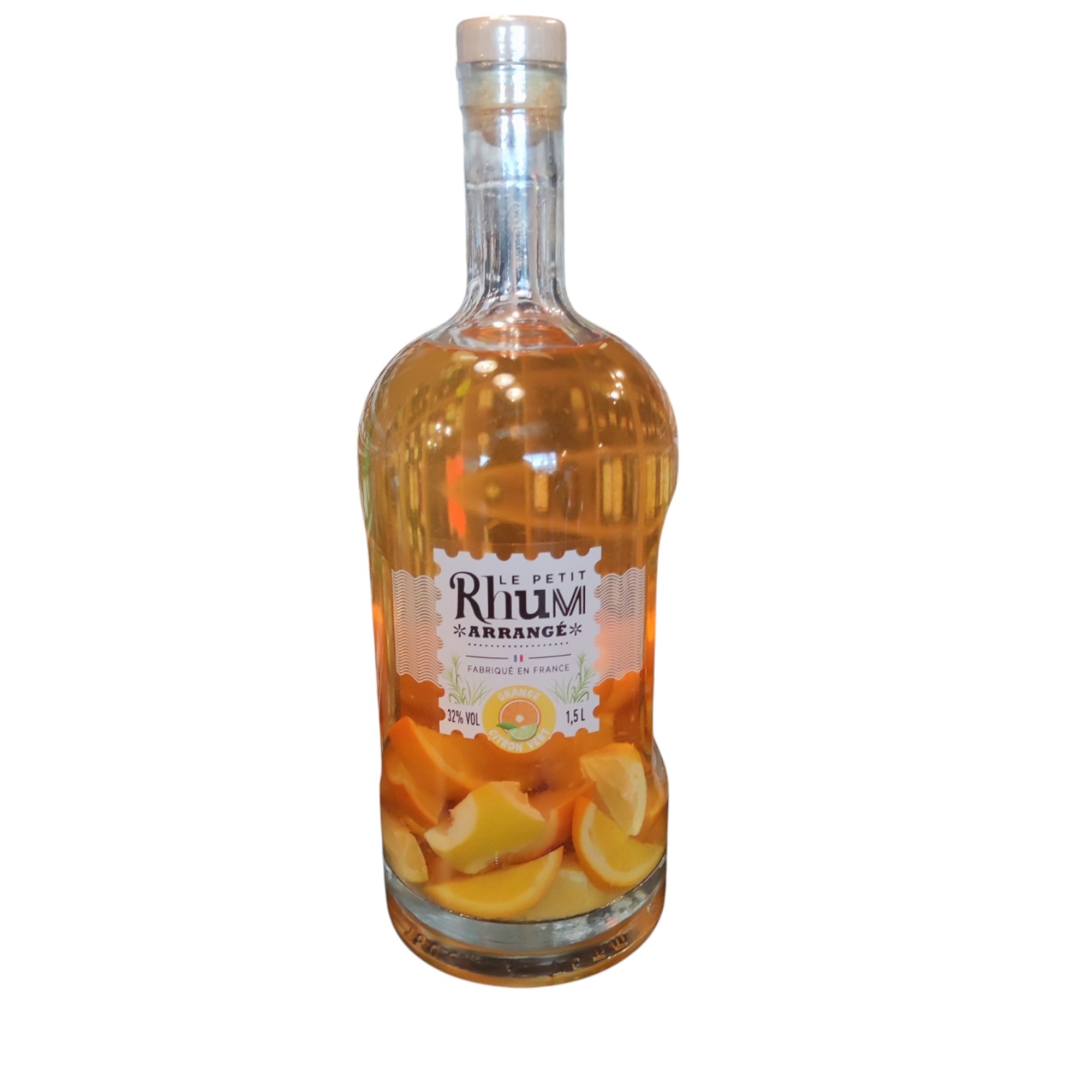 RHU0003092.jpg RHUM LE PETIT RHUM ARRANGES ORANGE CITRON VERT 150 CL 32° – Image 1