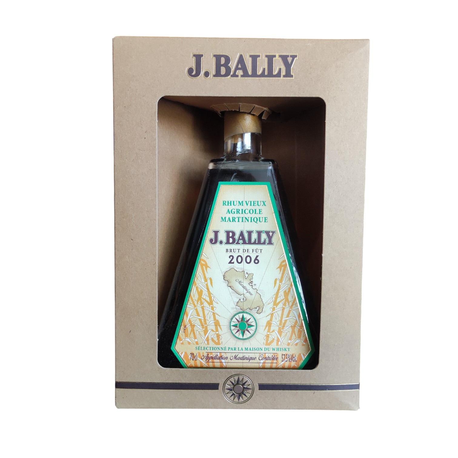 RHU0003271.jpg RHUM J.BAILLY BRUT DE FUT MILLESIME 2006, 70 CL 57,5° – Image 1