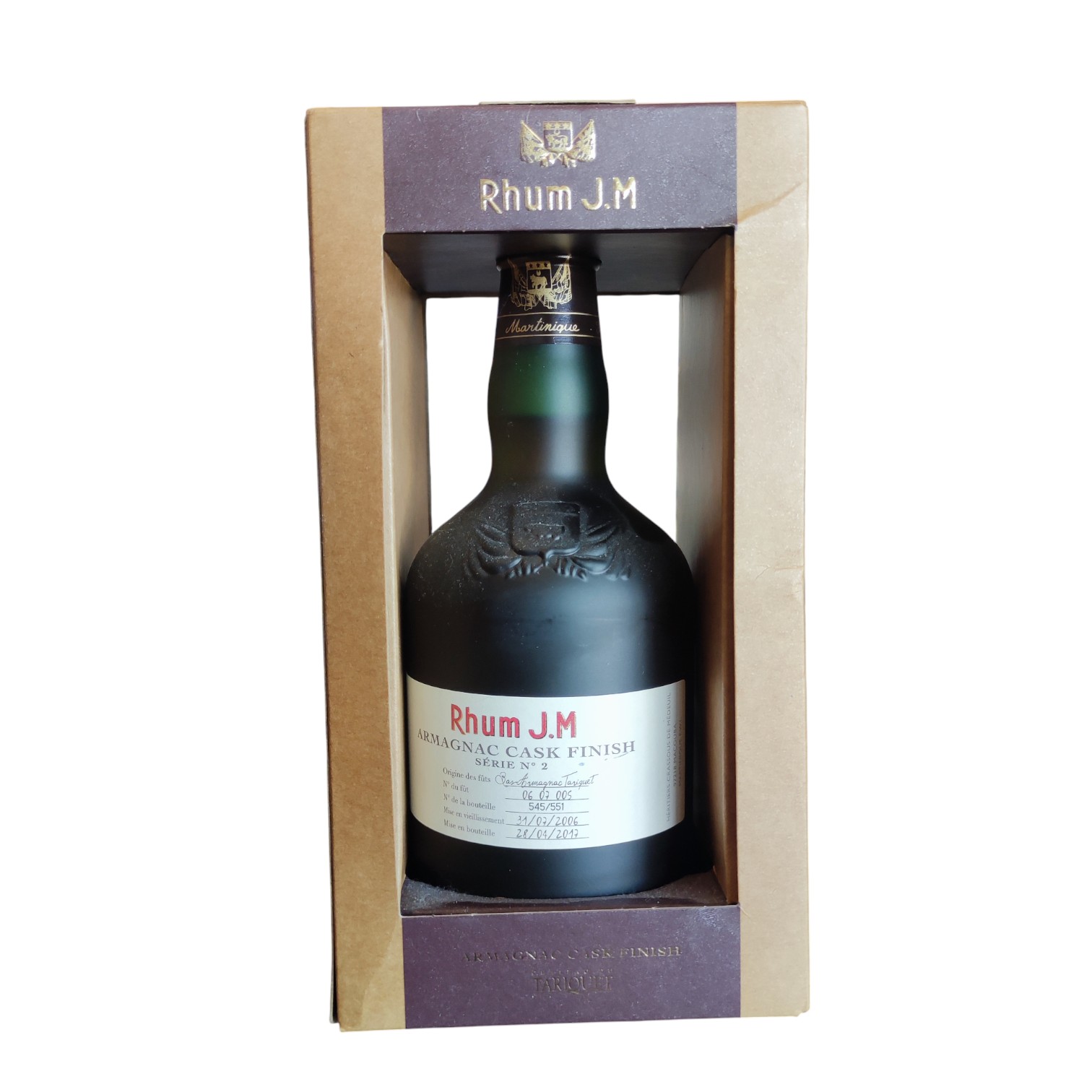 RHU0003274.jpg RHUM JM ARMAGNAC CASK FINISH SERIE N°2 50 CL 40,8° – Image 1
