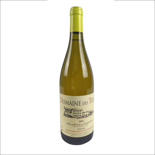 VIN0001914.jpg DOMAINE DES TOURS CLAIRETTE VIN DE PAYS DE VAUCLUSE 2019 REYNAUD 75 CL 14° – Image 1