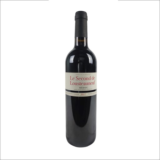 VIN0002065.jpg CHÂTEAU LOUSTEAUNEUF LE SECOND DE LOUSTEAUNEUF MEDOC 2017 75 CL 13° – Image 1
