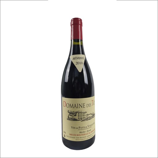 VIN0002455.jpg DOMAINE DES TOURS MERLOT VAUCLUSE 2010 REYNAUD 75 CL 14,5° – Image 1