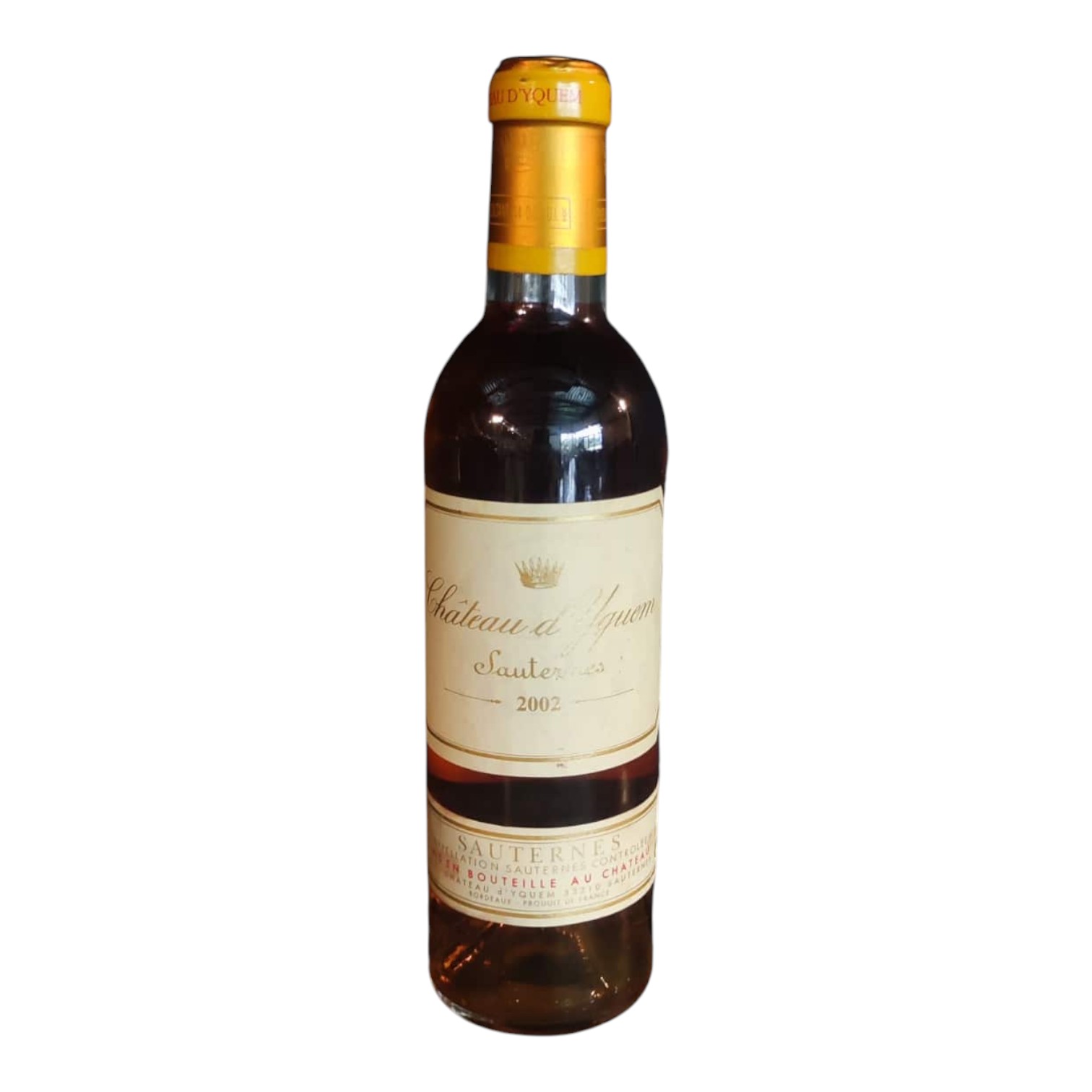VIN0002755.jpg CHÂTEAU D YQUEM SAUTERNES 2002 37,5 CL 13,5° – Image 1