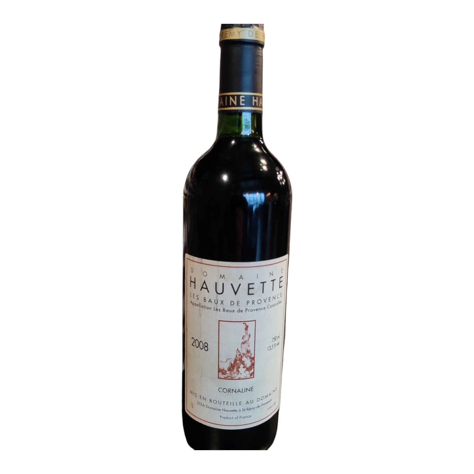 VIN0002925.jpg DOMAINE HAUVETTE CORNALINE BAUX DE PROVENCE 2008 75 CL 13,5° – Image 1