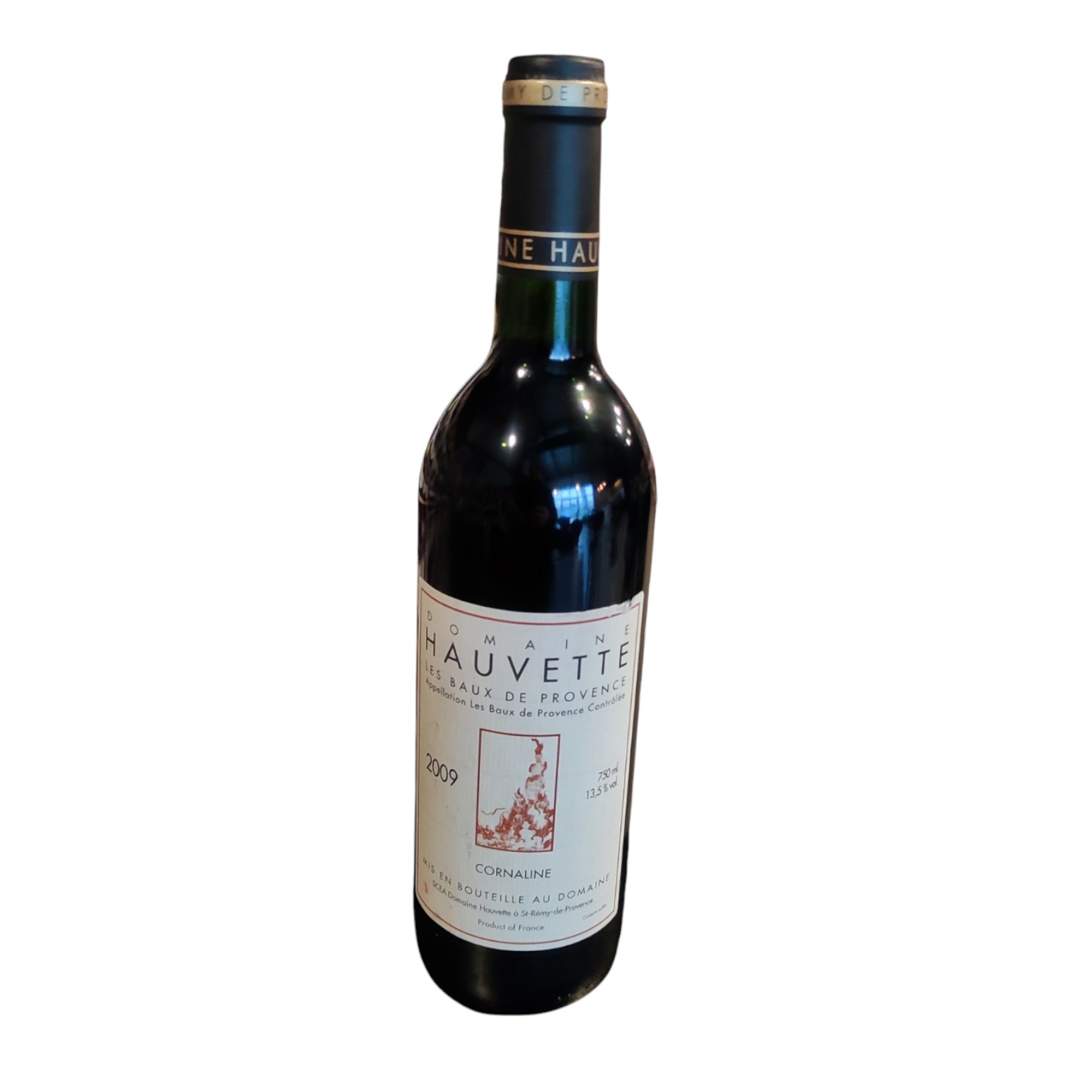 VIN0002927.jpg DOMAINE HAUVETTE CORNALINE BAUX DE PROVENCE 2009 75 CL 13,5° – Image 1