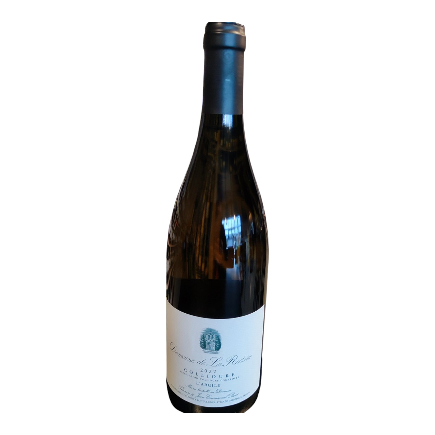 VIN0002936.jpg DOMAINE DE LA RECTORIE L ARGILE BLC COLLIOURE 2022 75 CL 14,5° – Image 1
