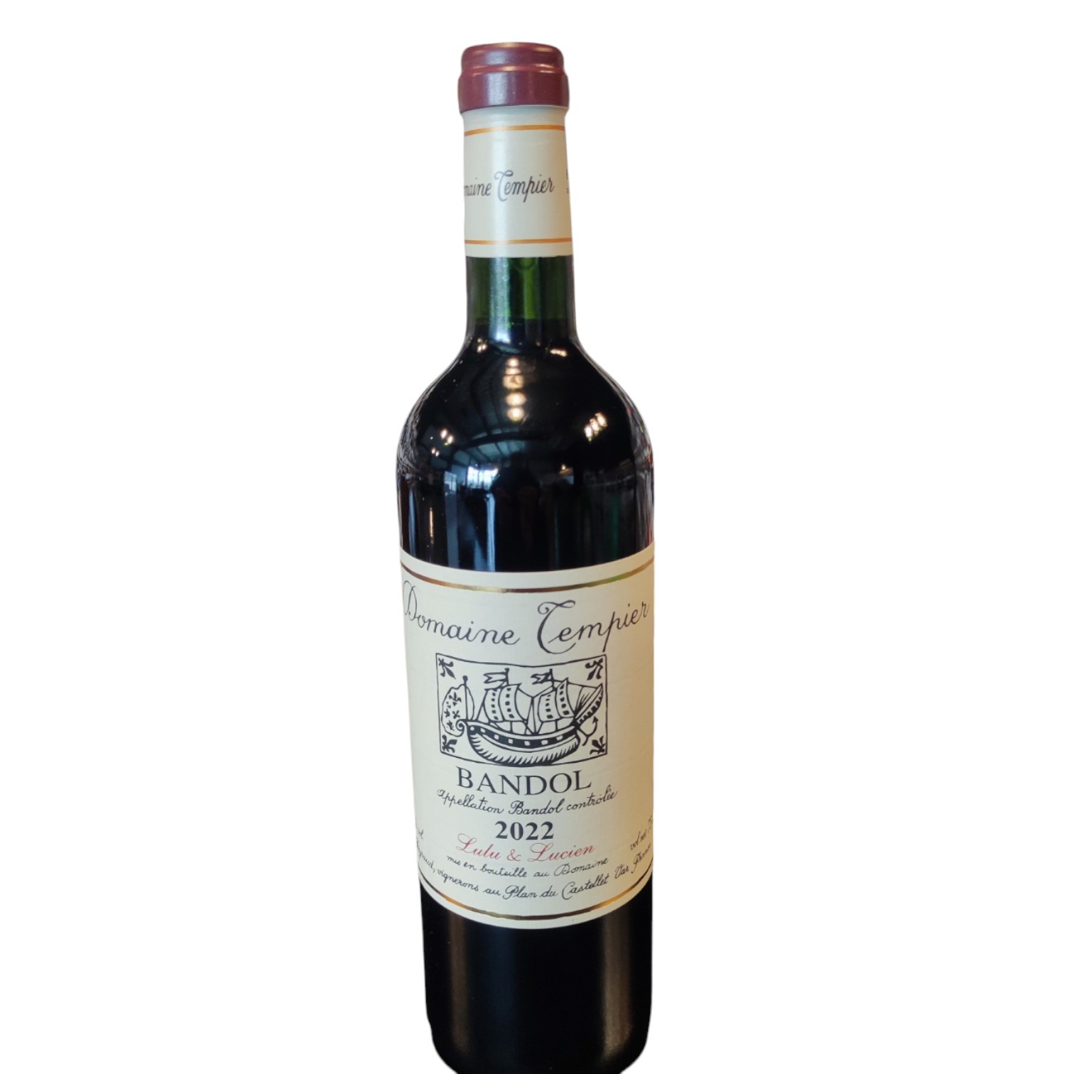 VIN0003169.jpg DOMAINE TEMPIER LULU & LUCIEN BANDOL ROUGE 2022 75 CL 14° – Image 1