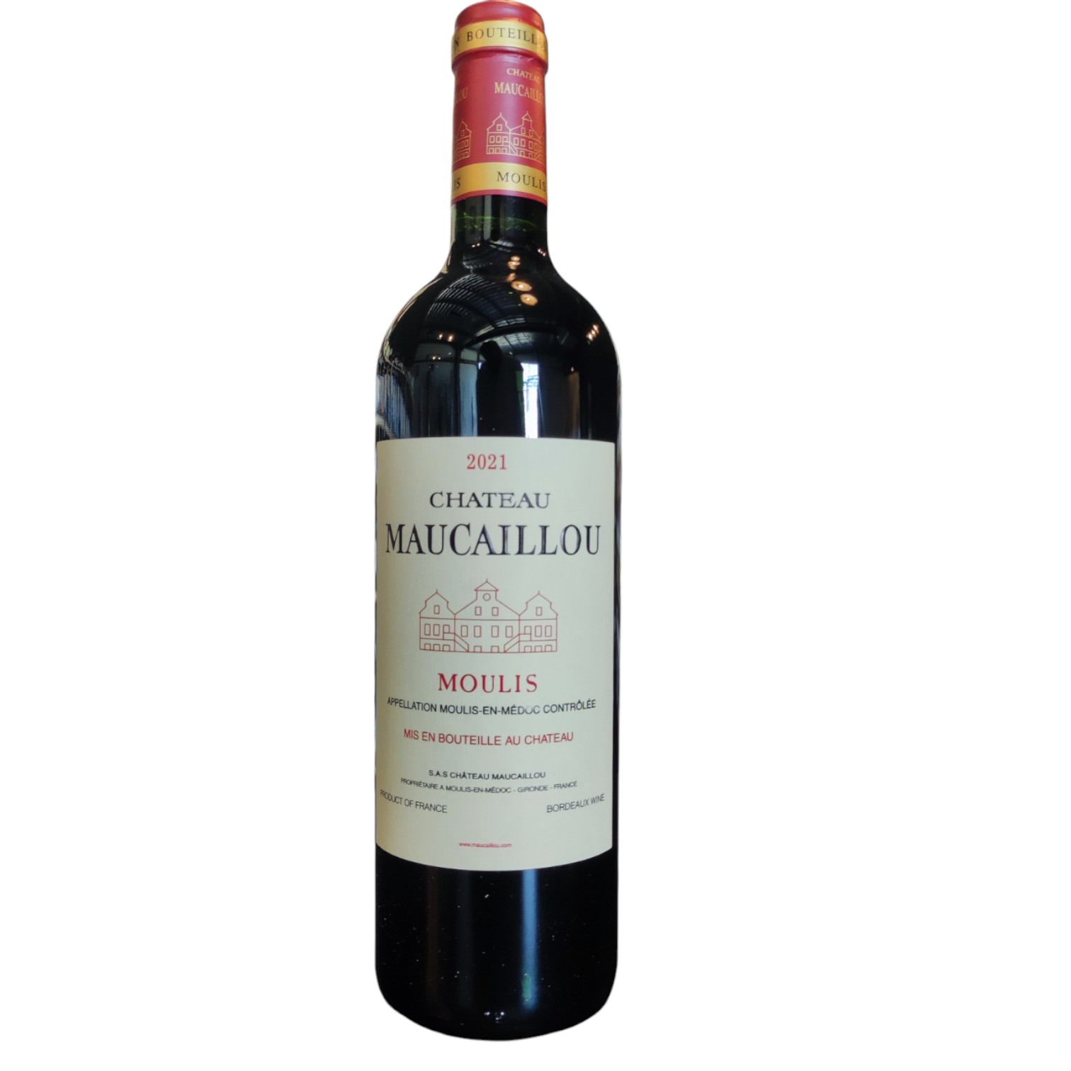 VIN0003237.jpg CHÂTEAU MAUCAILLOU MOULIS 2021 75 CL 13° – Image 1