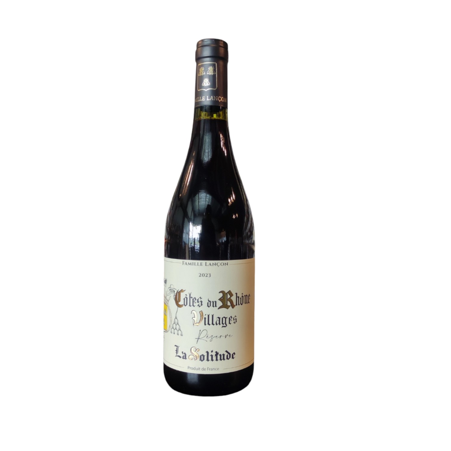 VIN0003250.jpg COTES DU RHONE VILLAGES RESERVE DOMAINE LA SOLITUDE 2023 75 CL 14,5° – Image 1