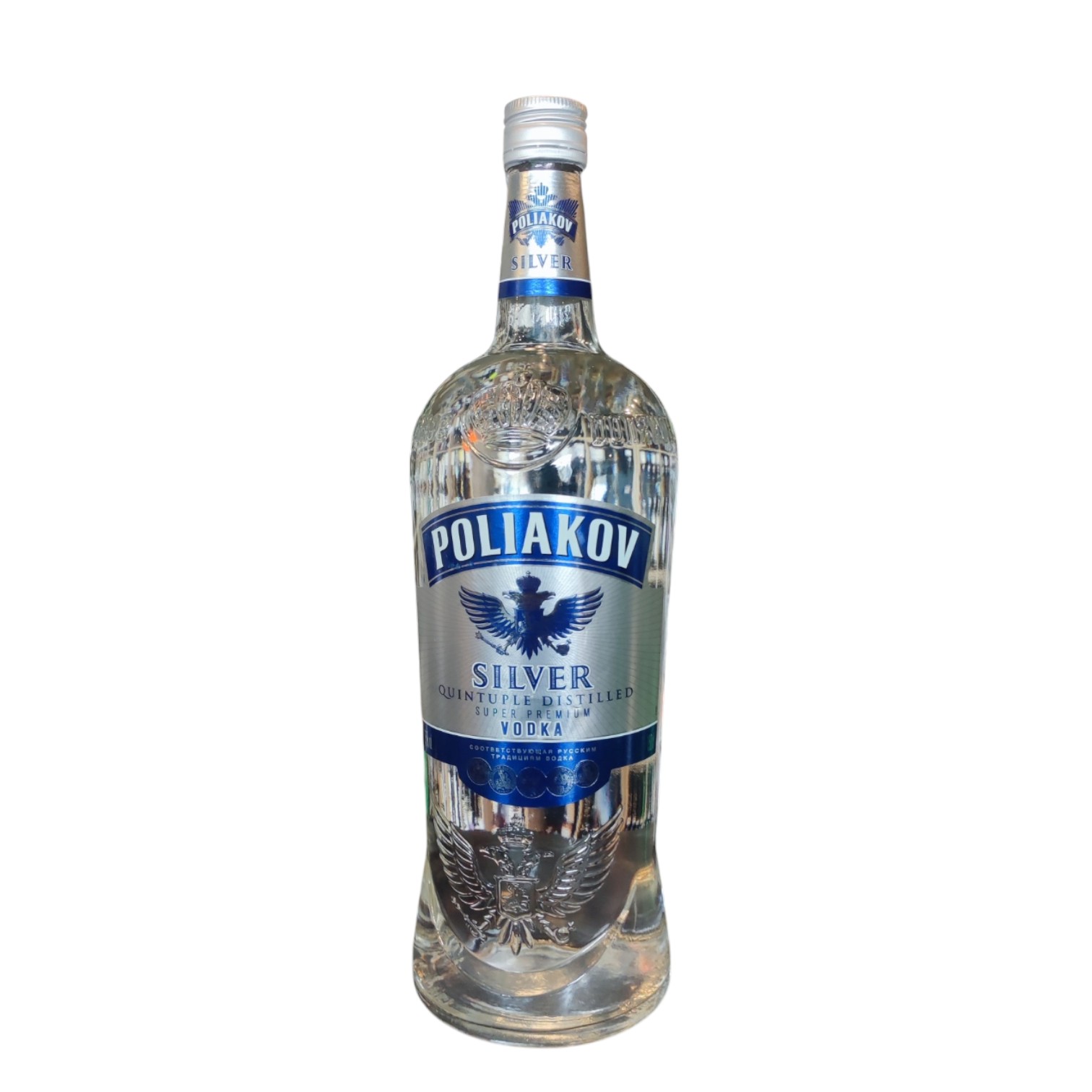 VOD0003060.jpg VODKA POLIAKOV SILVER 150 CL 37,5° – Image 1