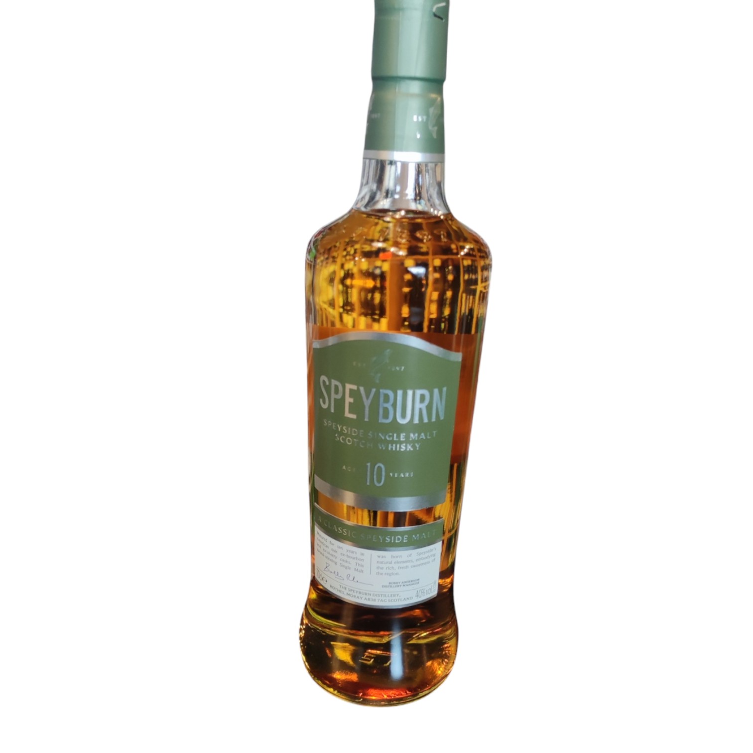 WHI0003114.jpg WHISKY SPEYBURN SINGLE MALT 10 ANS 70 CL 40° – Image 1