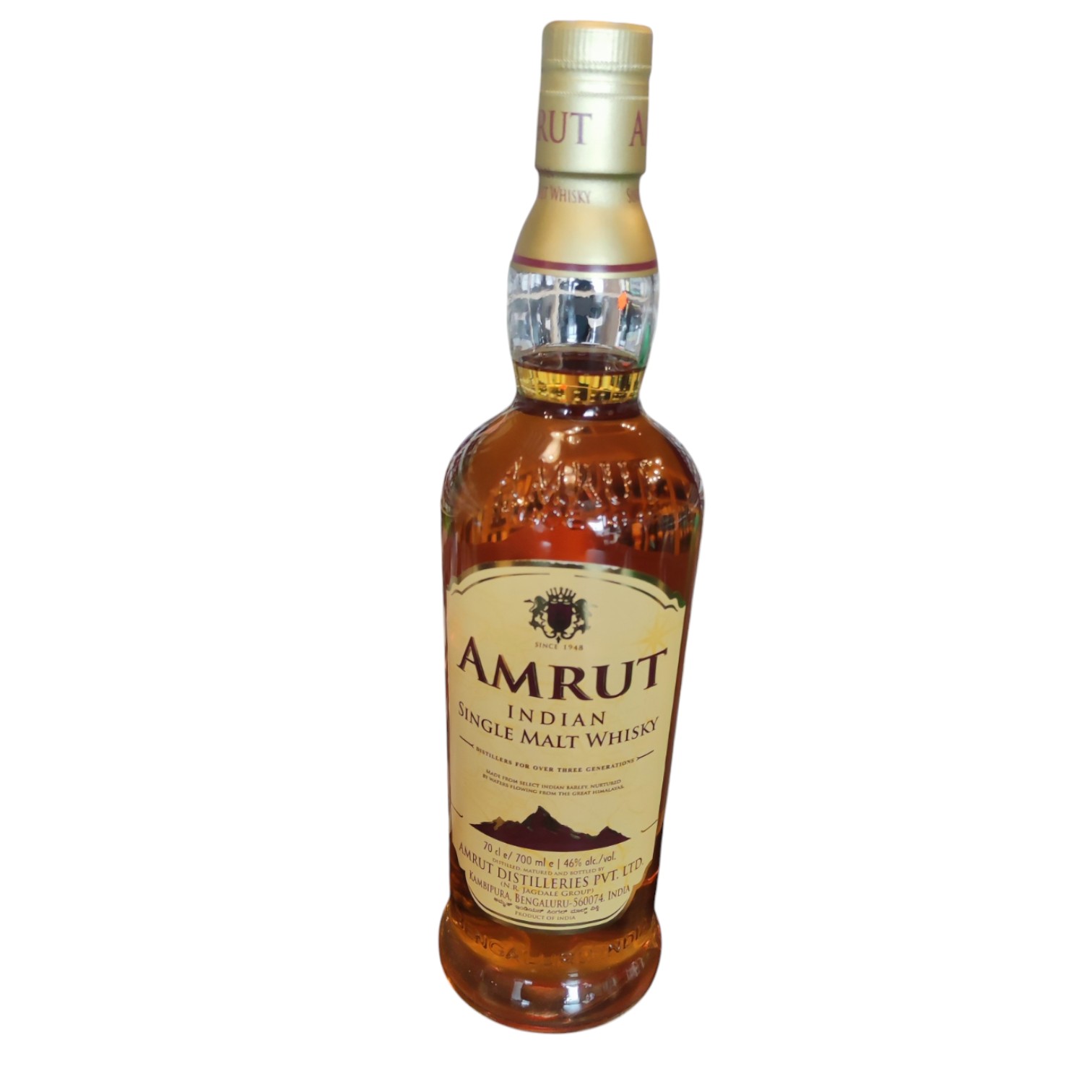 WHI0003121.jpg WHISKY AMRUT INDIAN SINGLE MALT 70 CL 46° – Image 1