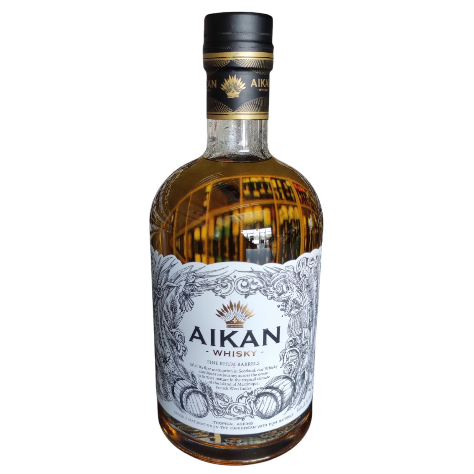 WHI0003246.jpg WHISKY AIKAN FINE RHUM BARREL 70 CL 43° – Image 1