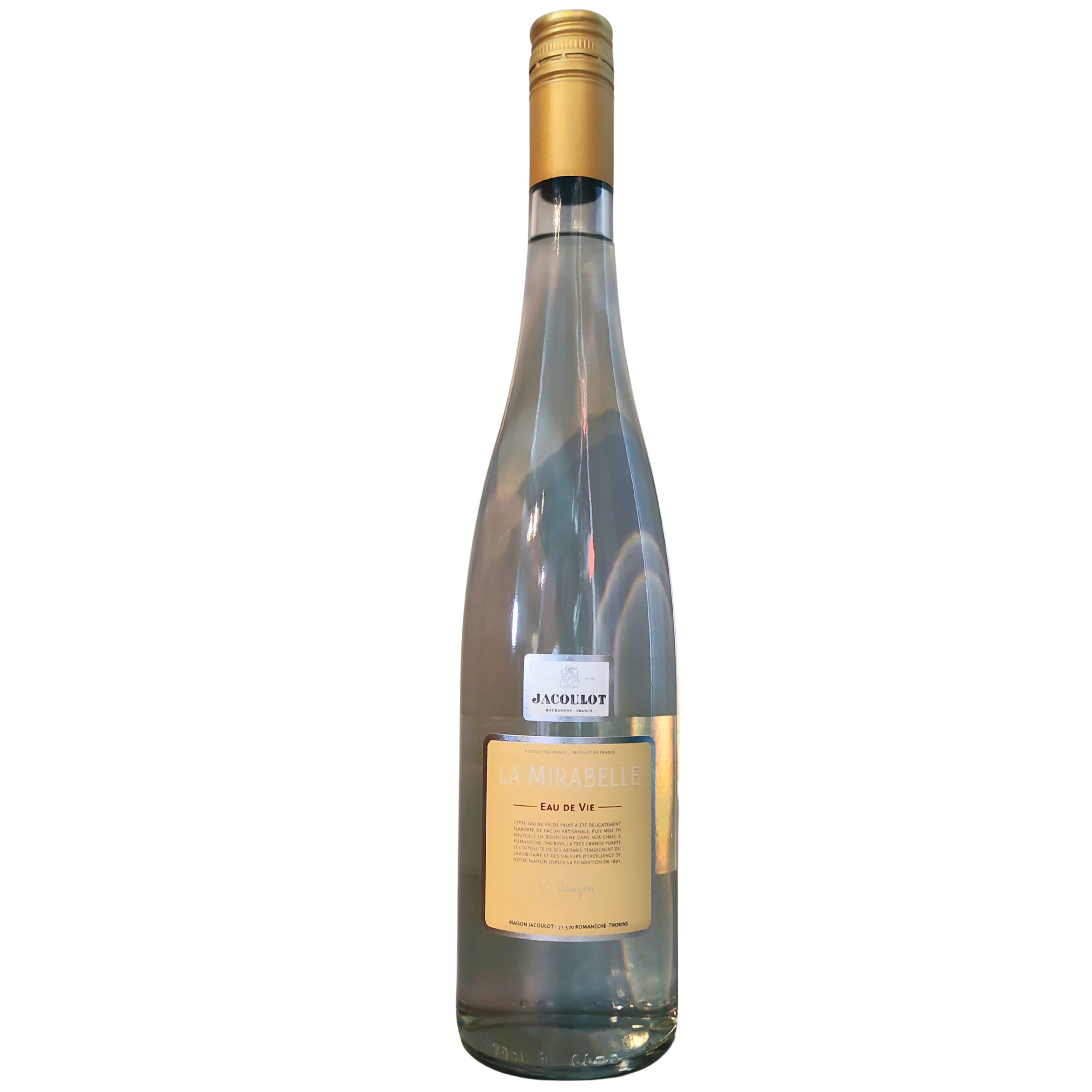 ed2d4766-eb74-42f1-96d6-a91f92e66f10 Eau De Vie De Mirabelle Flute Jacoulot 70 cl 45° – Image 1