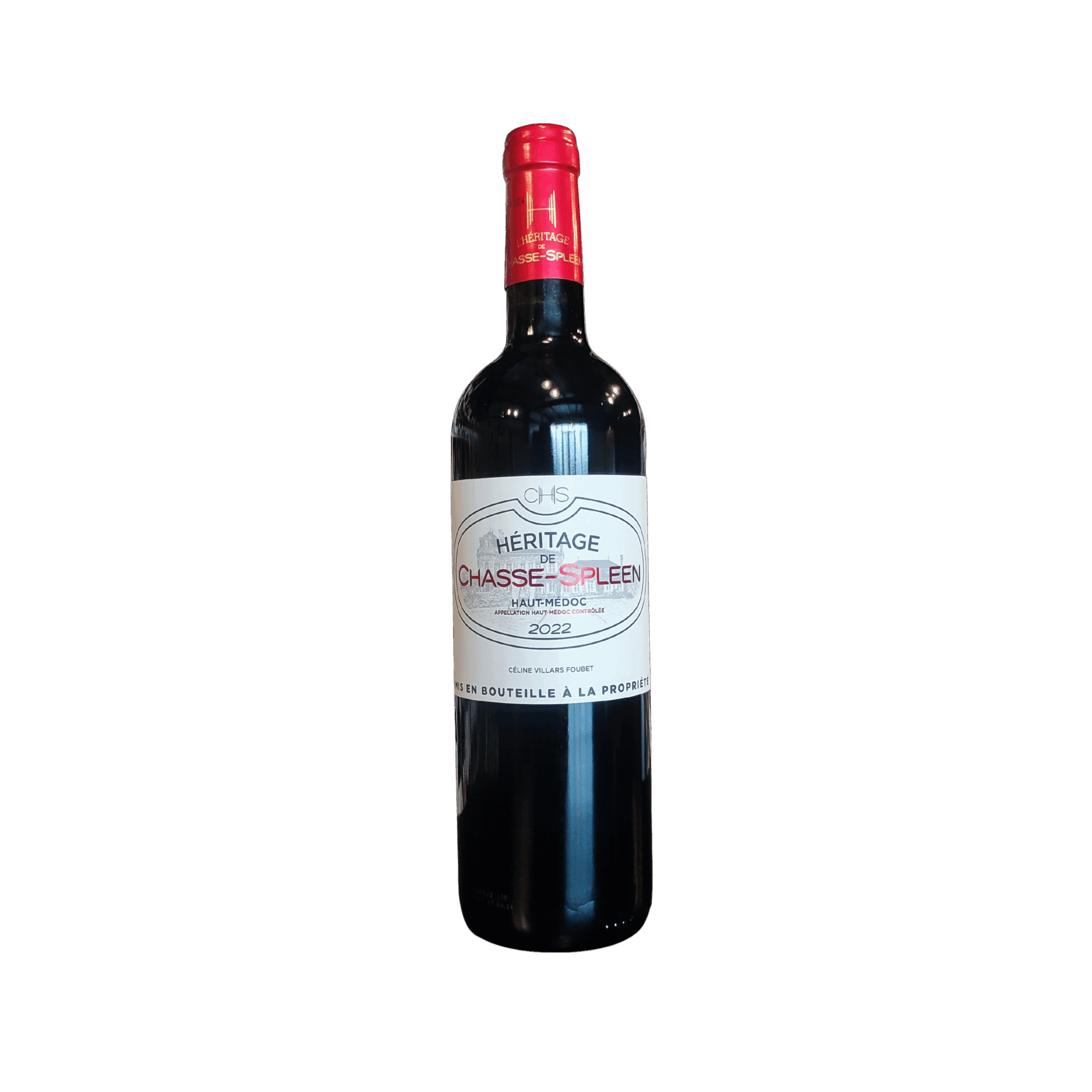 17cc2762-e138-4039-be2e-70e80c8376e2 HERITAGE DE CHASSE SPLEEN HAUT MEDOC 2022 75 CL 14° – Image 1