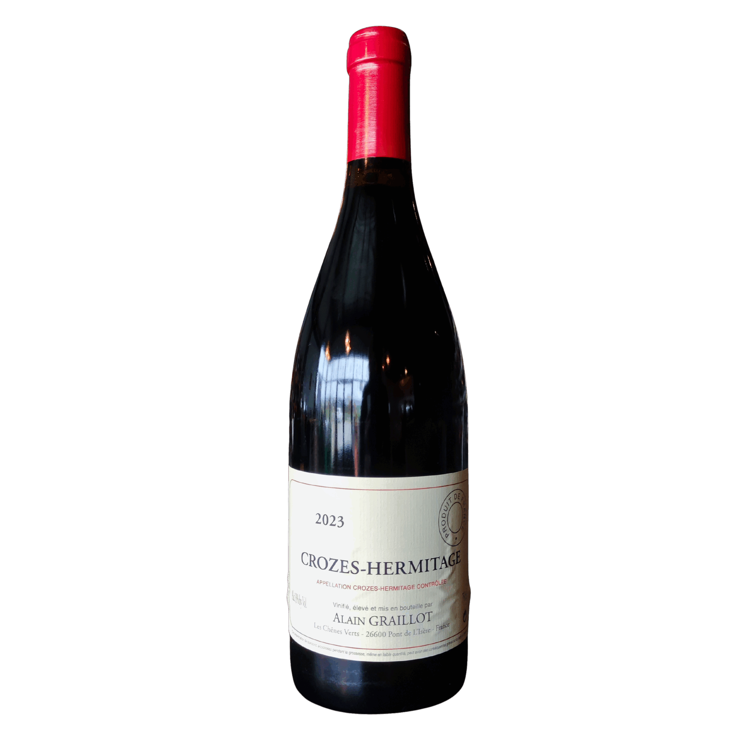 7cc4e8f1-80b2-4b04-aa32-70cd974f4ff2 ALAIN GRAILLOT, CROZES HERMITAGE ROUGE 2023, 75CL – Image 1