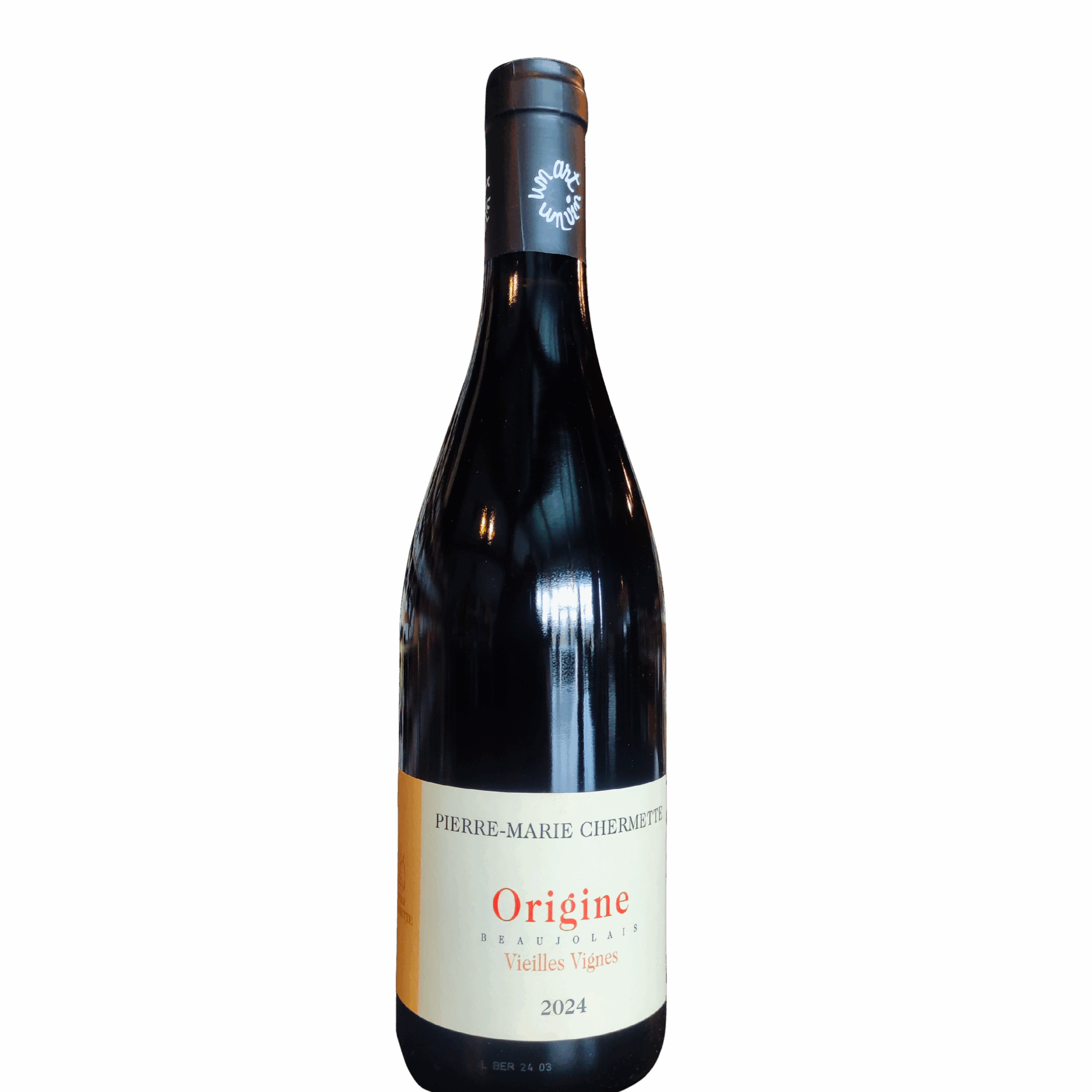 ac2c358e-2a92-4444-9994-7d672f42a1d4 BEAUJOLAIS ORIGINE VILLES VIGNES 2024 CHERMETTE 75 CL 13° – Image 1