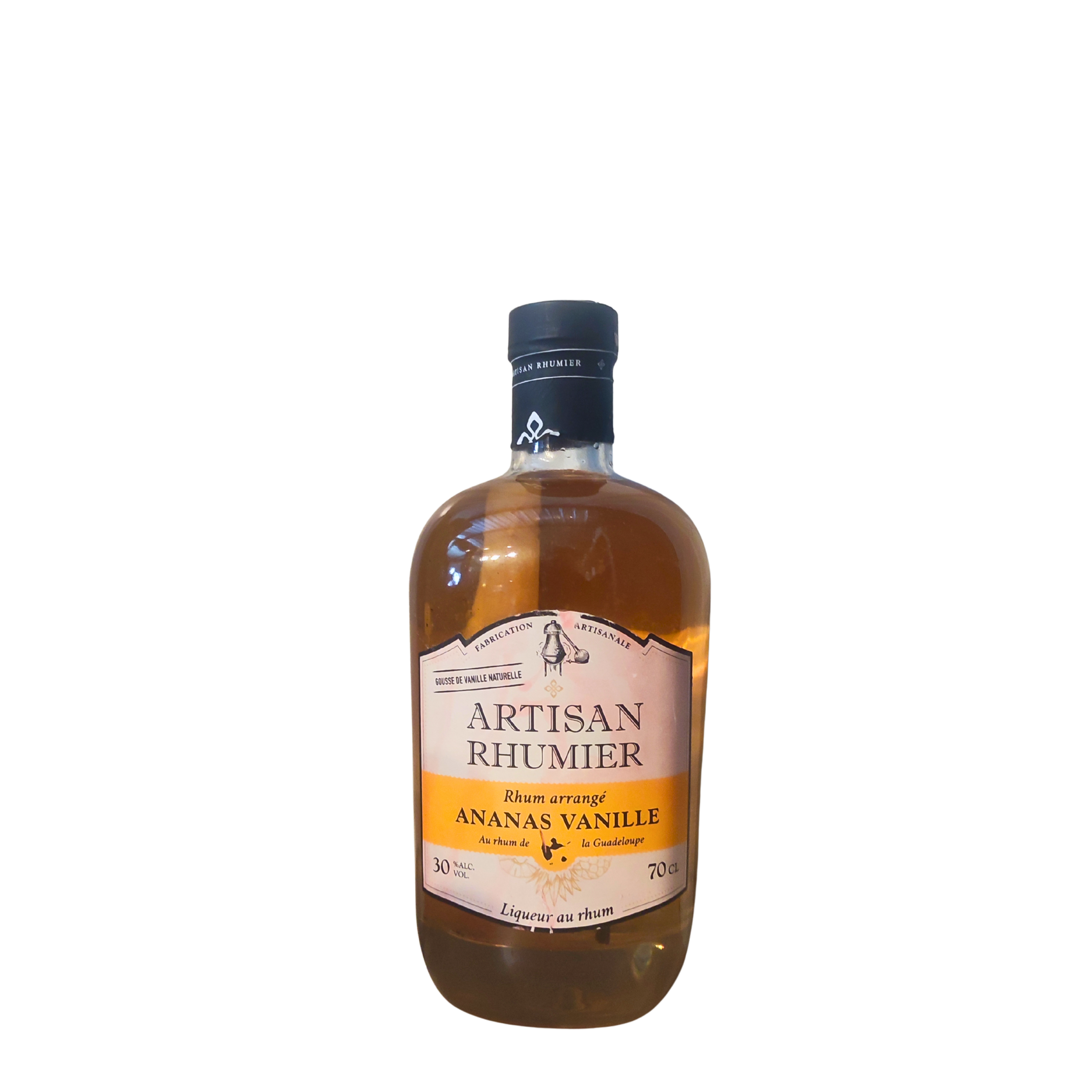 ba400990-bb82-4a6d-8cd3-88cb6e3b8df6 Rhum Arrange Ananas-vanille, Artisan Rhumier, 70cl, 30° – Image 1