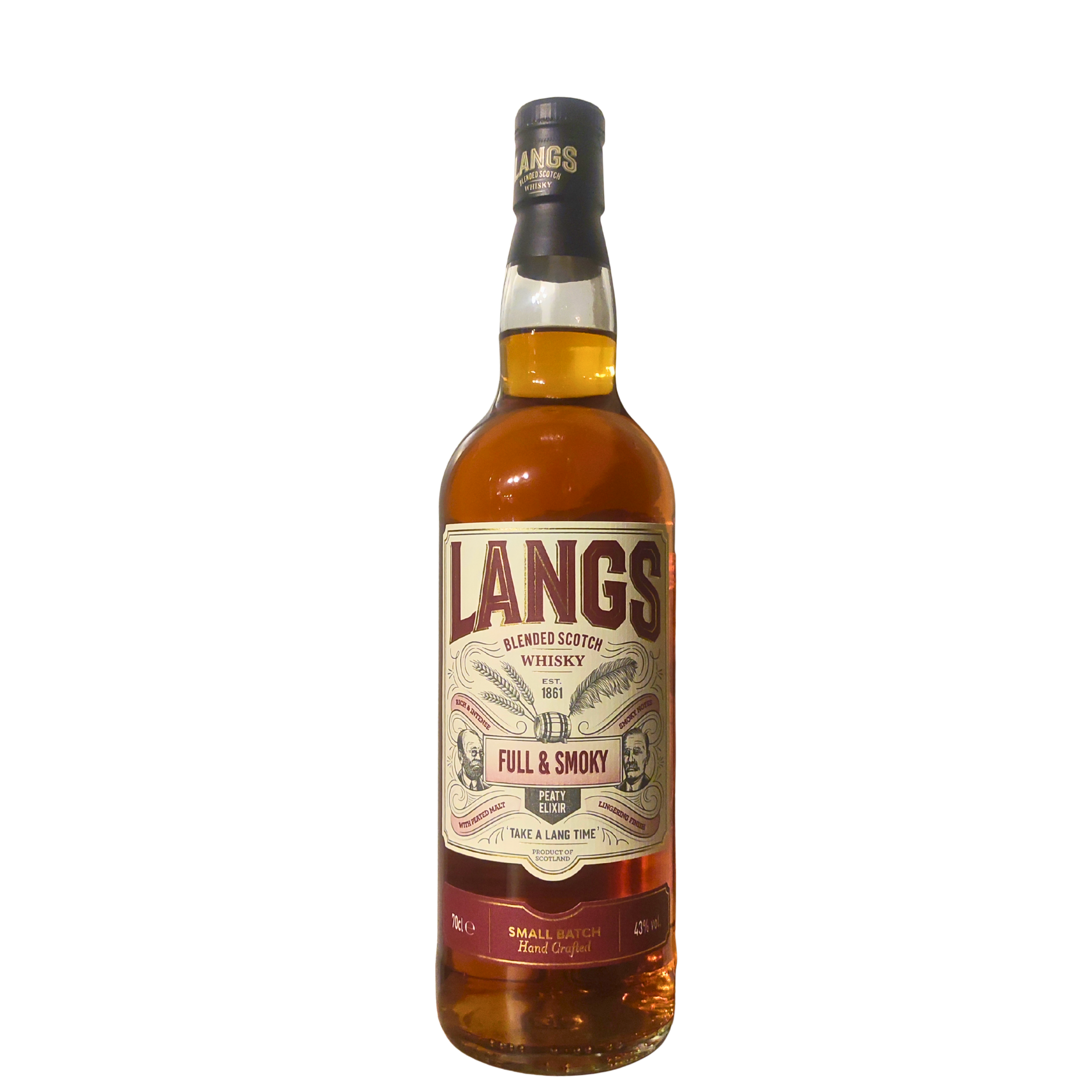 c98b30f5-3056-425a-8c62-a12c04d5b5d8 Langs Blended Scotch Wisky, Full And Smoky, 43°, 70cl – Image 1
