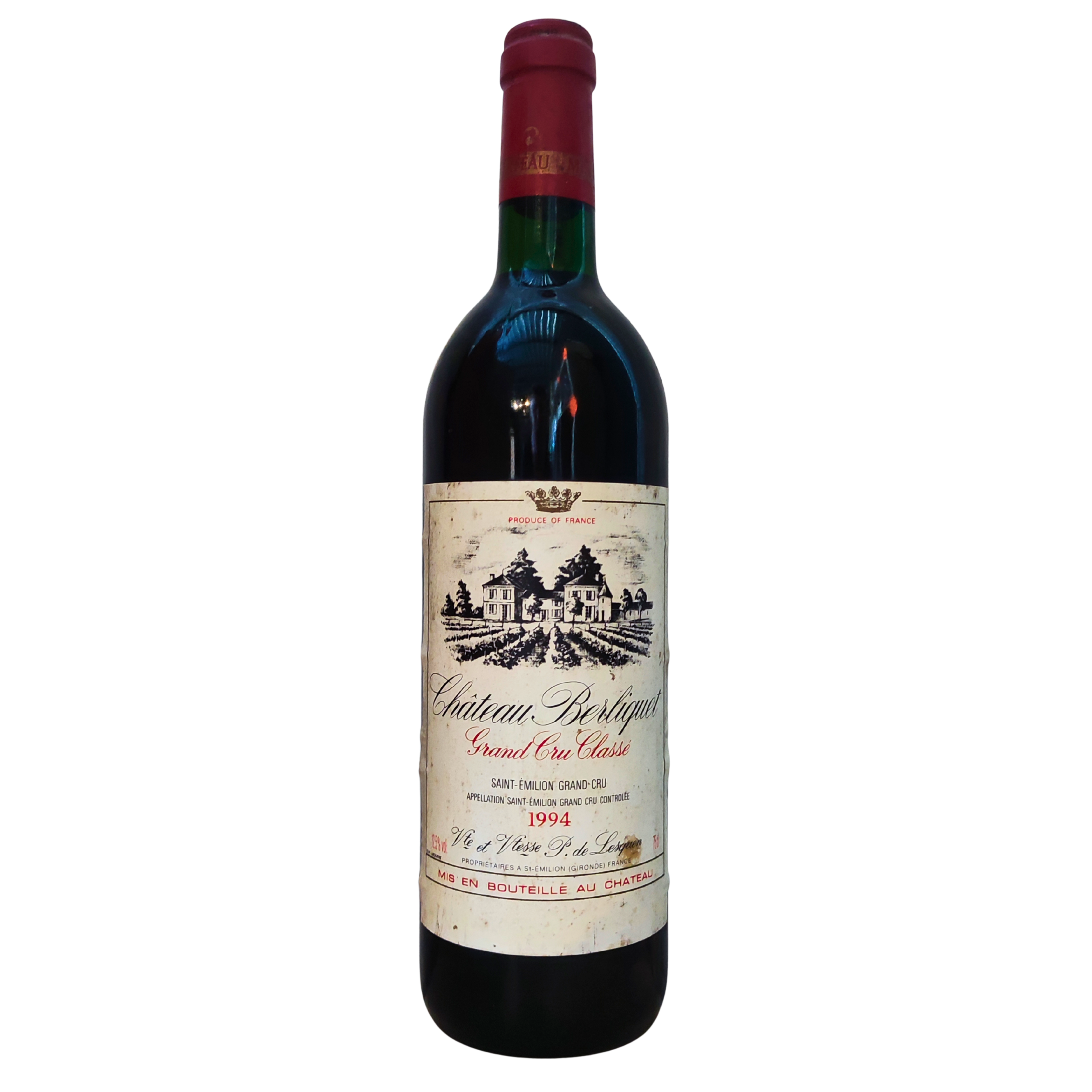 37729672-e446-493d-a61b-3c23dcd91cb8 Chateau Berliquet 1994, Saint Emilion Grand Cru, 75Cl – Image 1