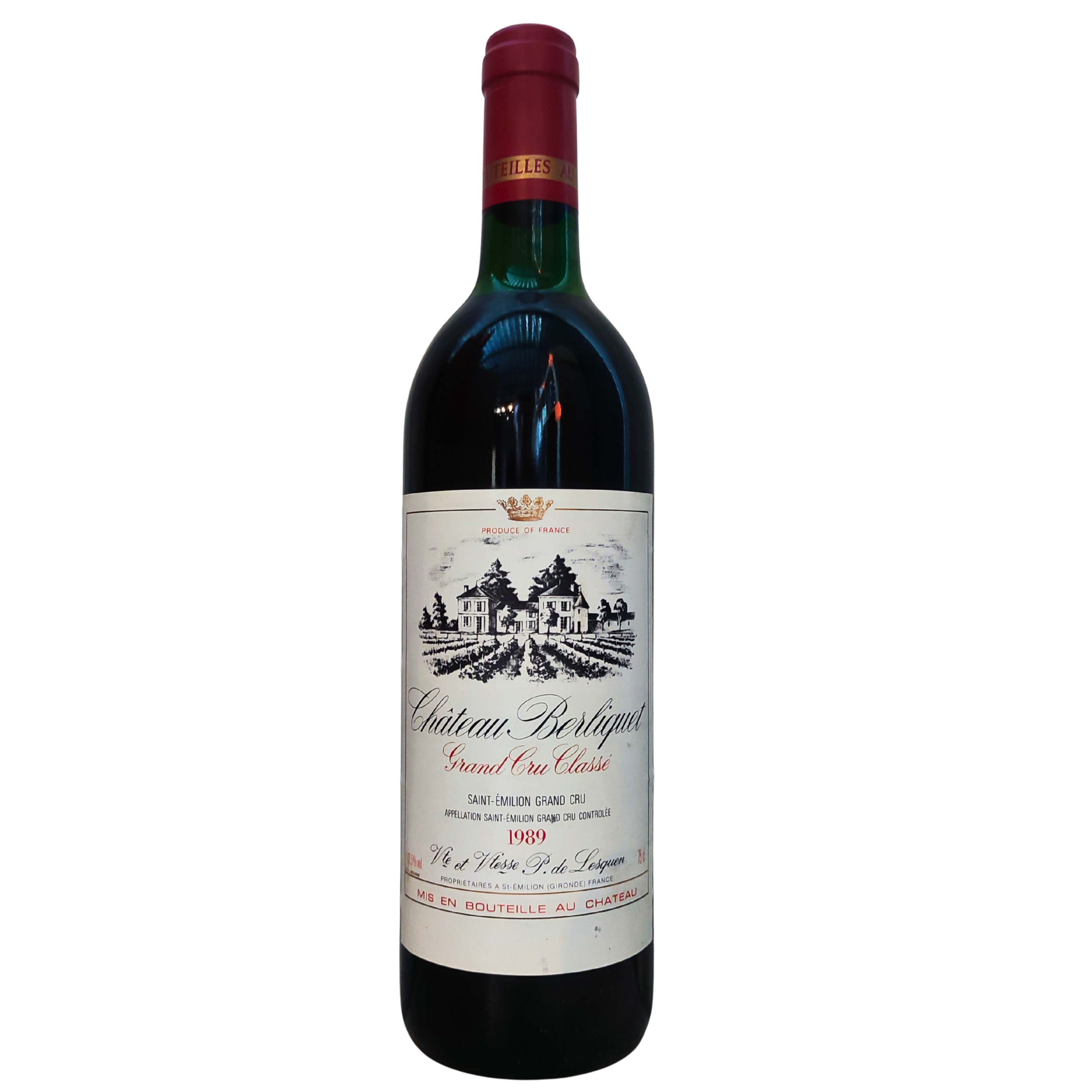 3fe30909-a14f-4af2-9289-057b28f3ea4e Chateau Berliquet 1989, Saint Emilion Grand Cru, 75Cl – Image 1