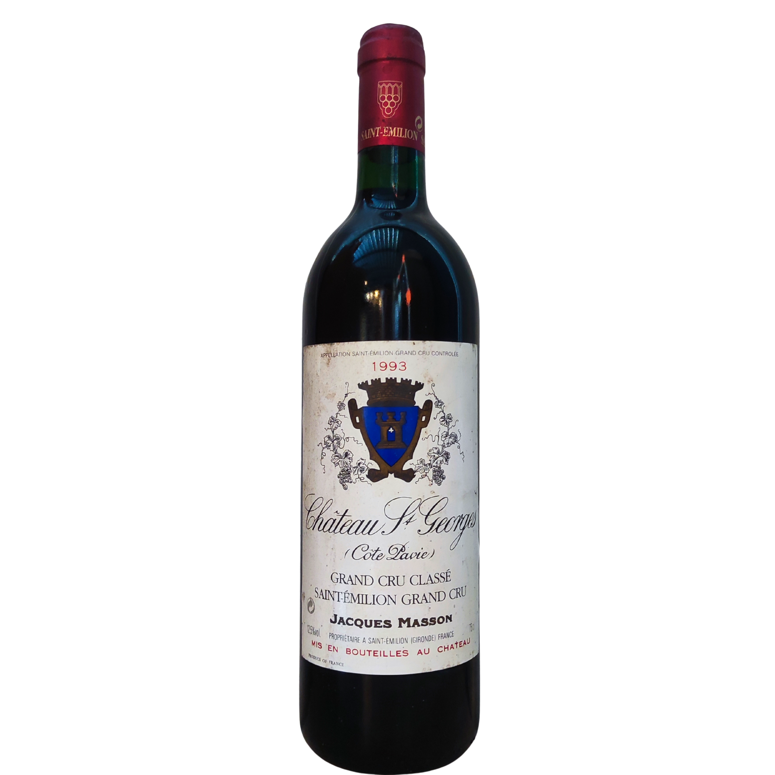 66c2ef00-8b54-4469-9893-a50a179212fe Chateau Saint Georges "cote Pavie", 1993, Saint Emilion Grand Cru, 75cl – Image 1